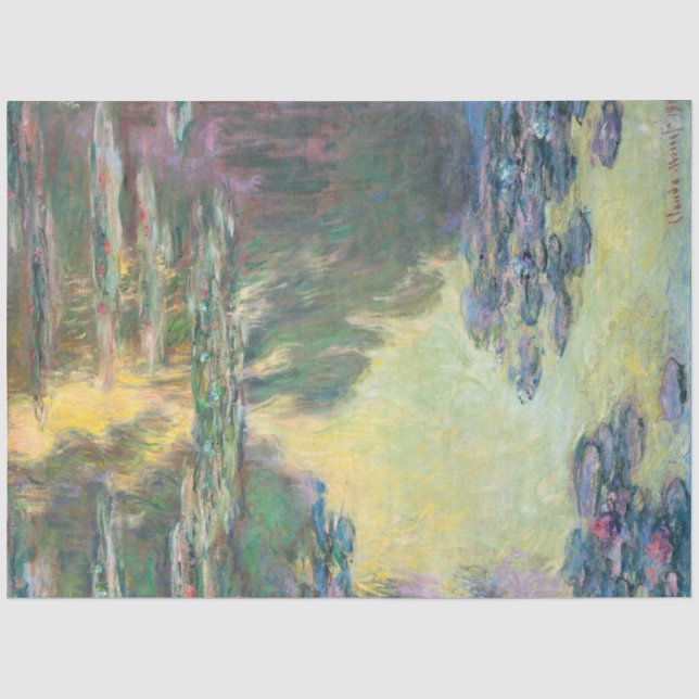 Papel De Seda Água Lily Pond, Monet (Frente )