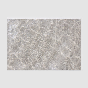 Papel De Seda Água Sparkling na areia da praia