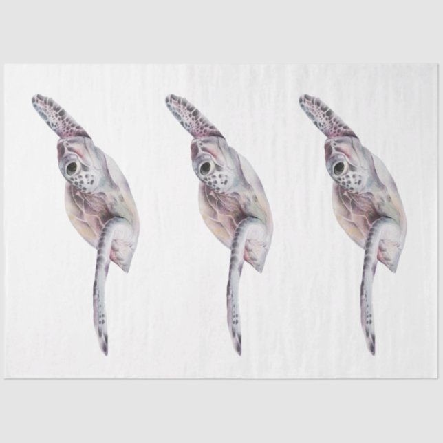 Papel De Seda Água Submarina Série Design 14 (Frente )