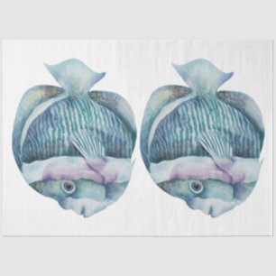 Papel De Seda Água Submarina Série Design 28