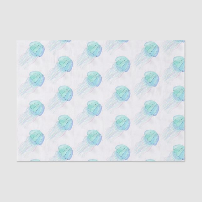 Papel De Seda Água-viva nos pastos (Frente )