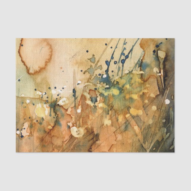 Papel De Seda Aguarela abstrata e fundo velho (Frente )