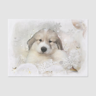 Papel De Seda Aguarela do filhote de cachorro de grandes