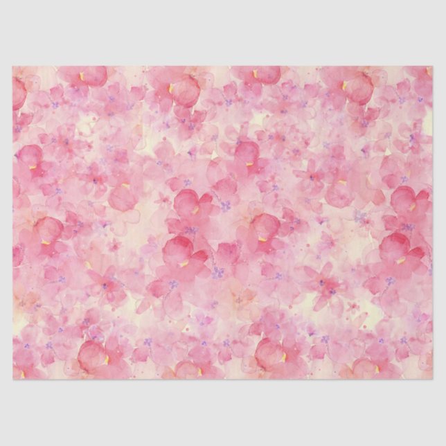 Papel De Seda Aguarela floral (Frente )