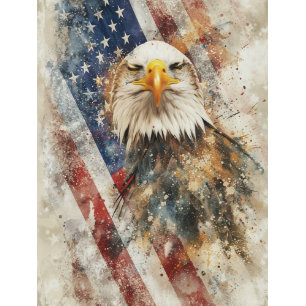 Papel De Seda Águia Americana Desmontada Orgulho da Bandeira Ame