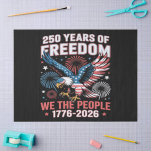 Papel De Seda Águia da Liberdade de 250 Anos Aniversário de 250