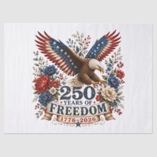 Papel De Seda Águia dos 250 Anos de Liberdade Aniversário de 250