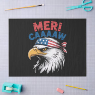 Papel De Seda Águia Patriótica da Liberdade do Dia 4 de Julho