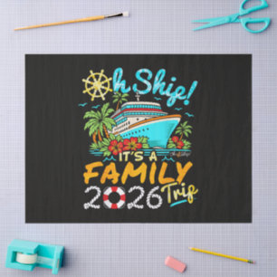 Papel De Seda Ah Nave É uma Viagem de Família 2026 Combinando Fa