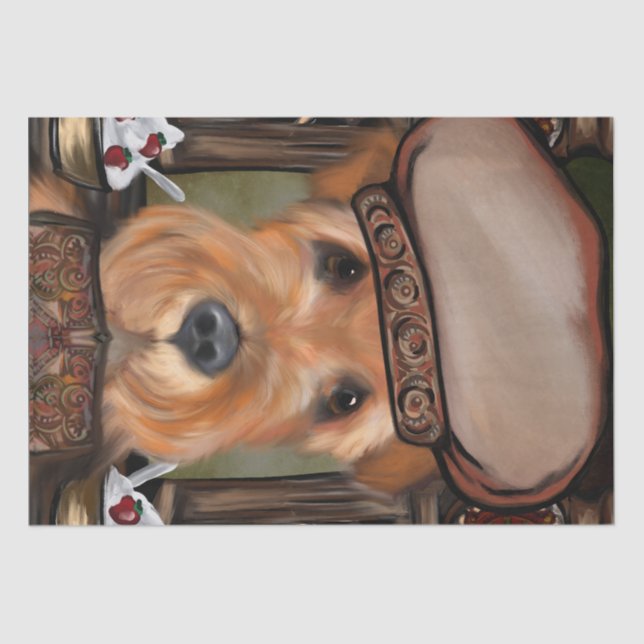 PAPEL DE SEDA AIREDALE TERRIER (Frente )