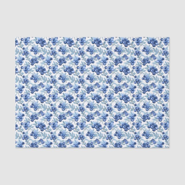 Papel De Seda Airelas de Aquarela Elegante (Frente )