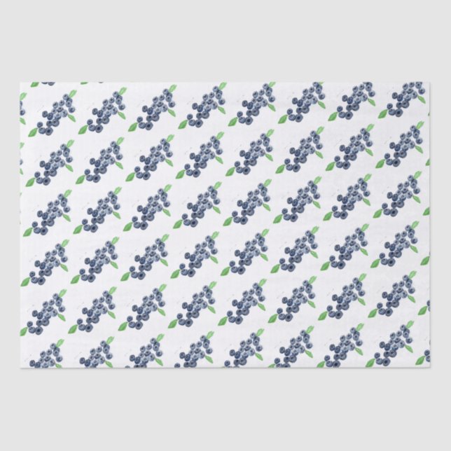 Papel De Seda Airelas frutas Airelas primeiro aniversario aquare (Frente )