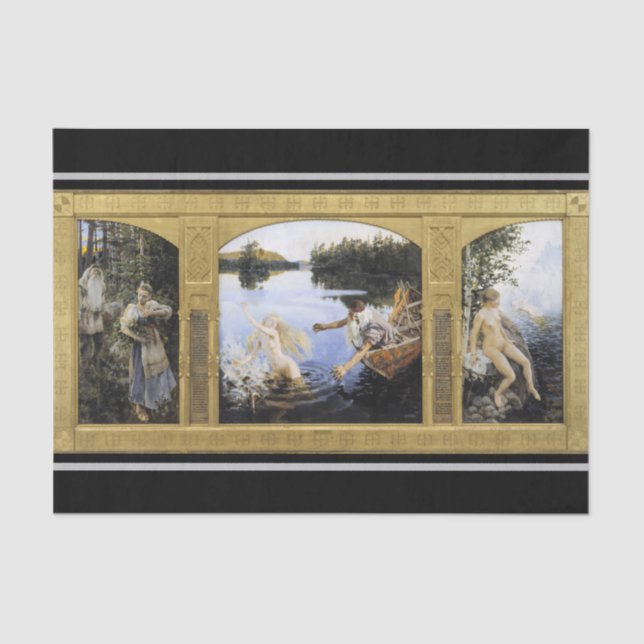 Papel De Seda Akseli Gallen-Kallela - Mito Aino (Frente )