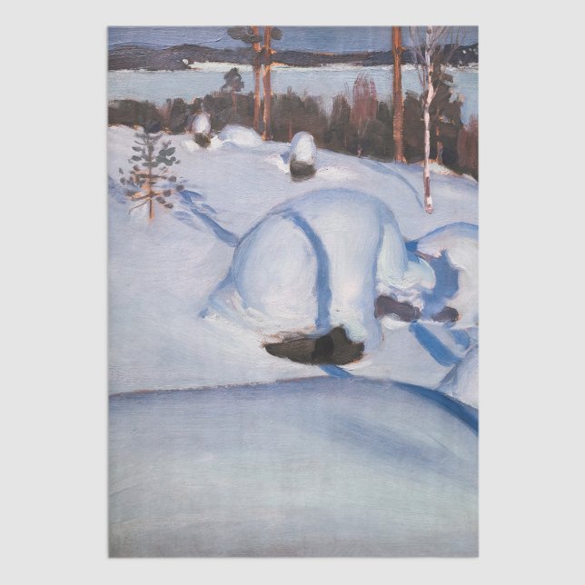 Papel De Seda Akseli Gallen-Kallela - Paisagem de inverno nº 1 (Criador carregado)