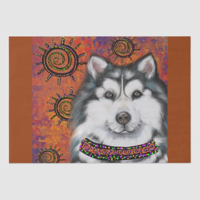 PAPEL DE SEDA ALASKAN MALAMUTE (Frente )