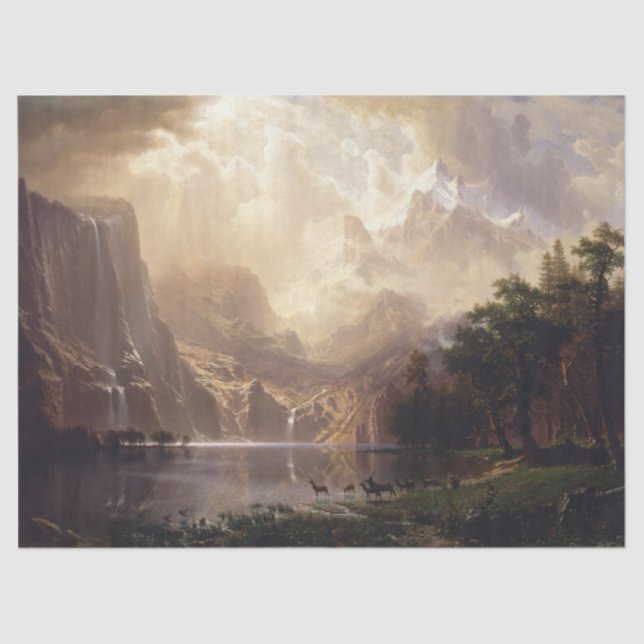 Papel De Seda Albert Bierstadt "Entre a Serra Nevada" (1868) (Frente )