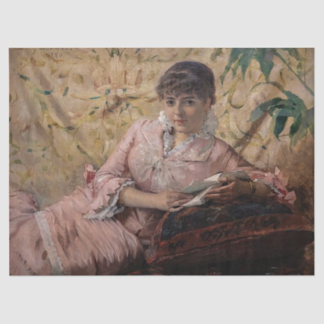 Papel De Seda Albert Edelsense - A Leitura do Parisienne (Frente )