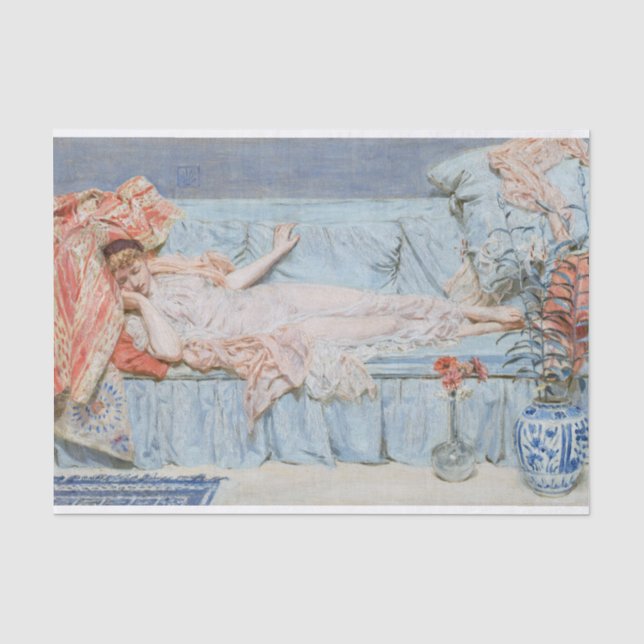 Papel De Seda Albert Joseph Moore | Lírios (1866) (Frente )