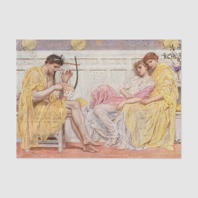 Papel De Seda Albert Joseph Moore | Músico A (cerca de 1867) (Frente )