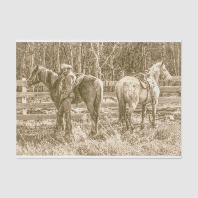 Papel De Seda Alberta Cowboy (Frente )