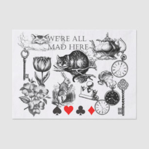 Papel De Seda alcaçuz clássico de cheshire na arte maravilhosa