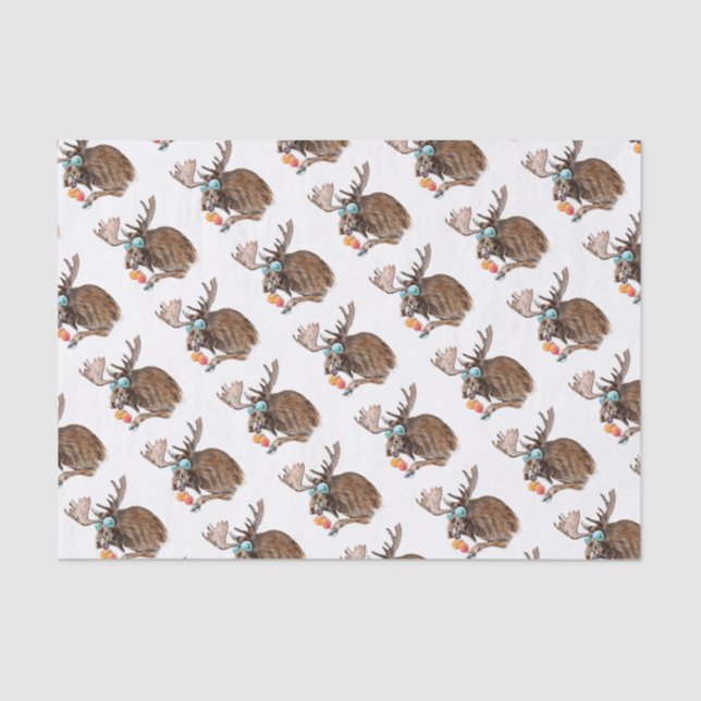 Papel De Seda Alces em férias (Frente )