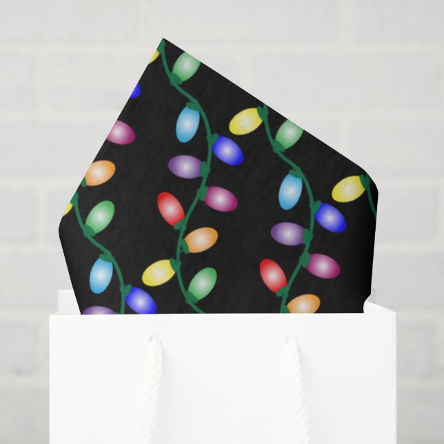 Papel De Seda Alegre e Brilhante  (Sacola de presentes)