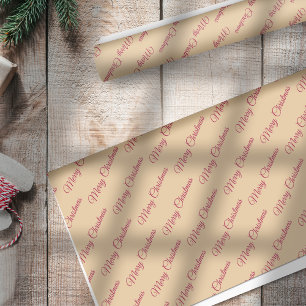 Papel De Seda Alegre Natal Bagas Vermelhas em Dourado