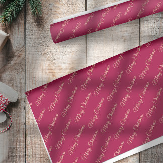 Papel De Seda Alegre Natal Folhas de Ouro sobre Vermelho