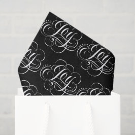 Papel De Seda Alegria - Letreiro Caligráfico com Giz de Natal Pr