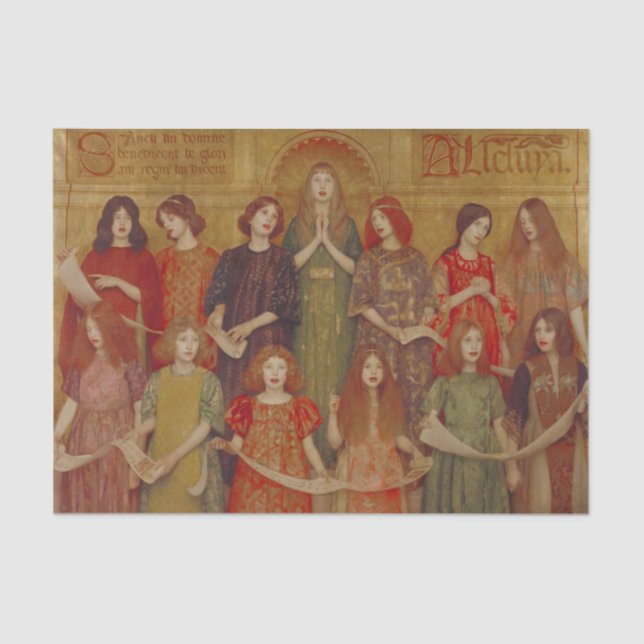 Papel De Seda Aleluia (por Thomas Cooper Gotch) (Frente )