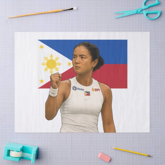 Papel De Seda Alexandra Eala - Campeão de Guadalajara 2025 (Arte )