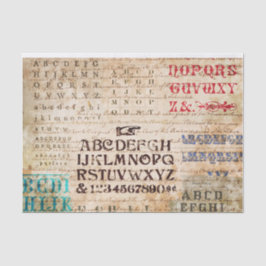 Papel De Seda Alfabeto