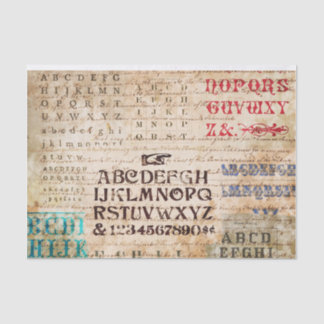 Papel De Seda Alfabeto