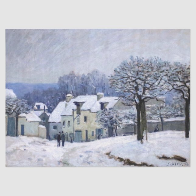 Papel De Seda Alfred Sisley - Coloque Chenil em Marly, Efeito da (Frente )