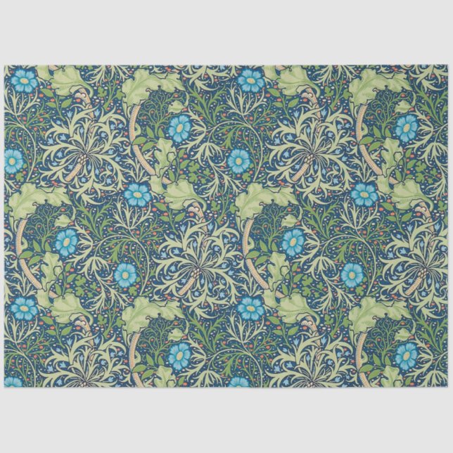 Papel De Seda Algas marinhas, William Morris (Frente )
