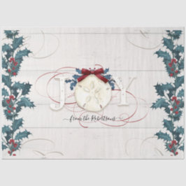 Papel De Seda Algodão da Praia de Pine de Pinho Branco de Natal 