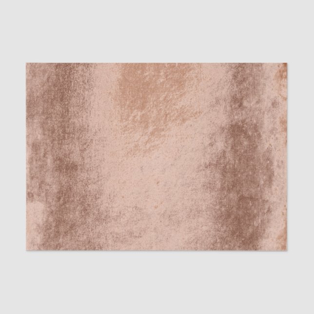 Papel De Seda Algodão De Cobre Metálico Com Blush Dourado Com ro (Frente )