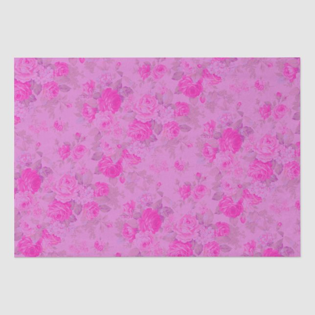 Papel De Seda Algodão doce Roxo e Rosa Natal (Frente )