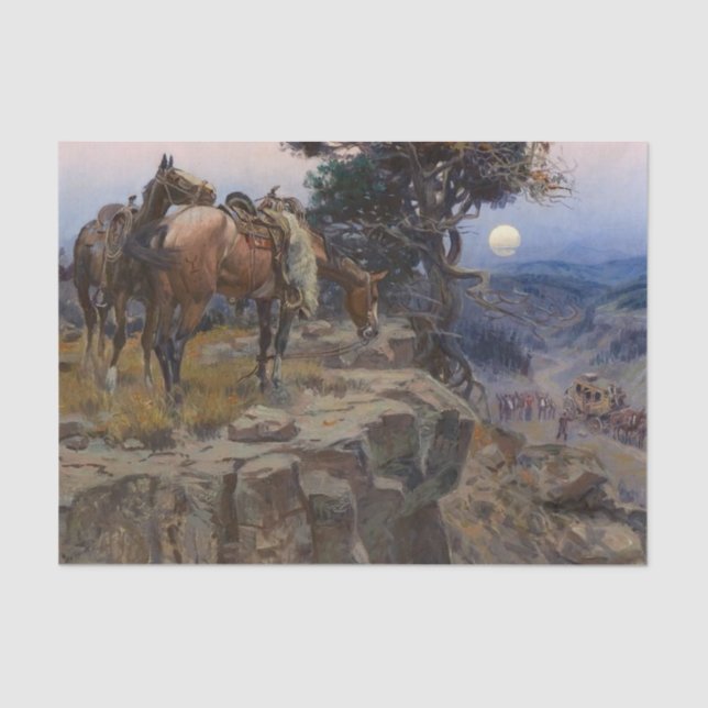 Papel De Seda "Aliados inocentes" por Charles M Russell (Frente )