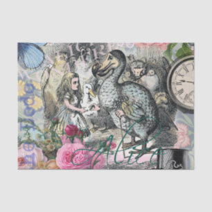 Papel De Seda Alice Classic Wonderland Dodô Arte Tenniel