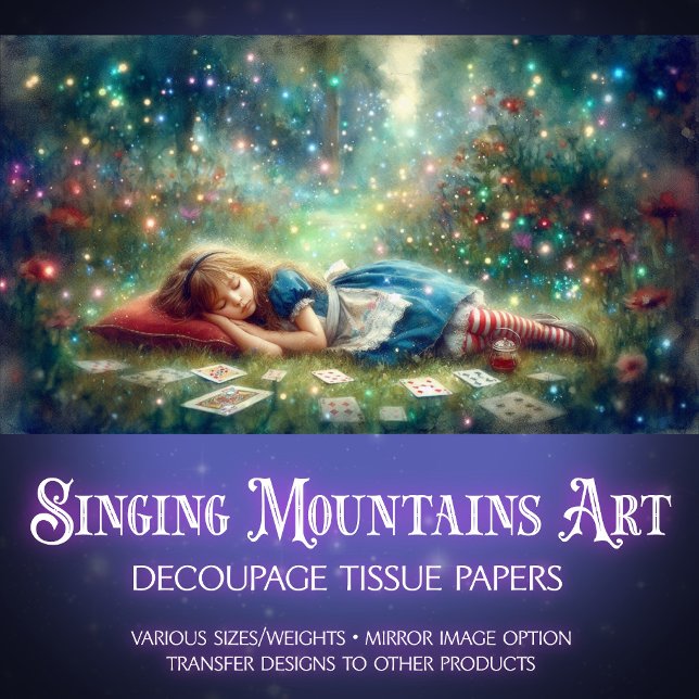 Papel De Seda Alice Dormindo Na Dissociação De Florestas Encanta (Criador carregado)