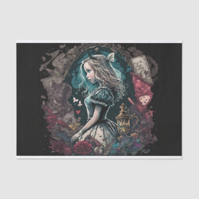 Papel De Seda Alice Escura na Maravilha Universidade de Desvincu (Frente )