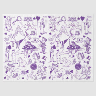 Papel De Seda Alice Fairytale na Dissociação de Padrão da Terra