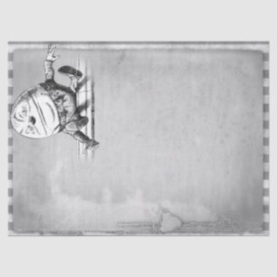 Papel De Seda Alice Humpty Dumpty na Decoupage do País das Marav