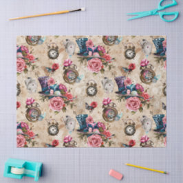 Papel De Seda Alice in Wonderland Pattern