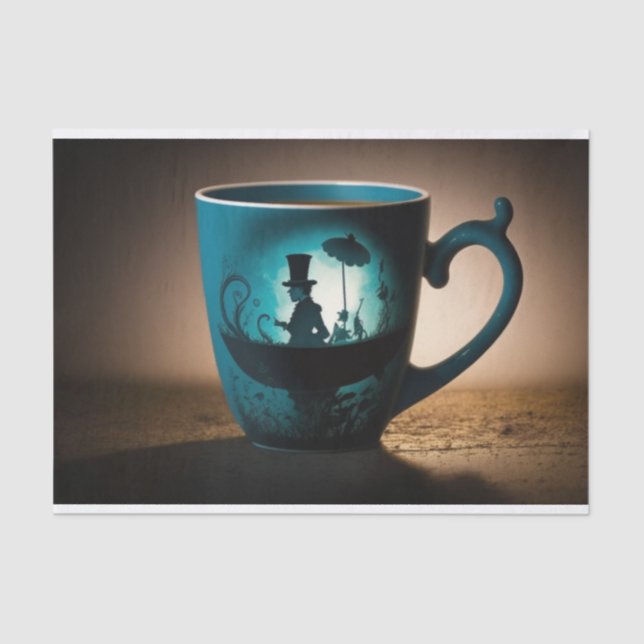 Papel De Seda Alice Mad Hatter desaparece em Wonderland (Frente )