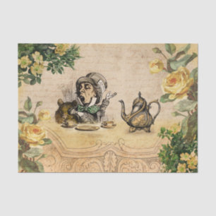 Papel De Seda Alice Mad Hatter na Sequência da Ephemera Maravil