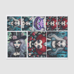 Papel De Seda Alice no Mostro das Maravilhas Whimsical