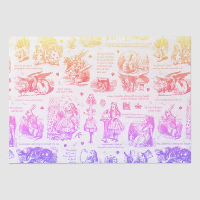 Papel De Seda Alice no País das Maravilhas (Frente )